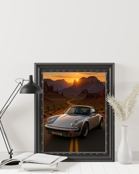 VINTAGE PORSCHE POSTER